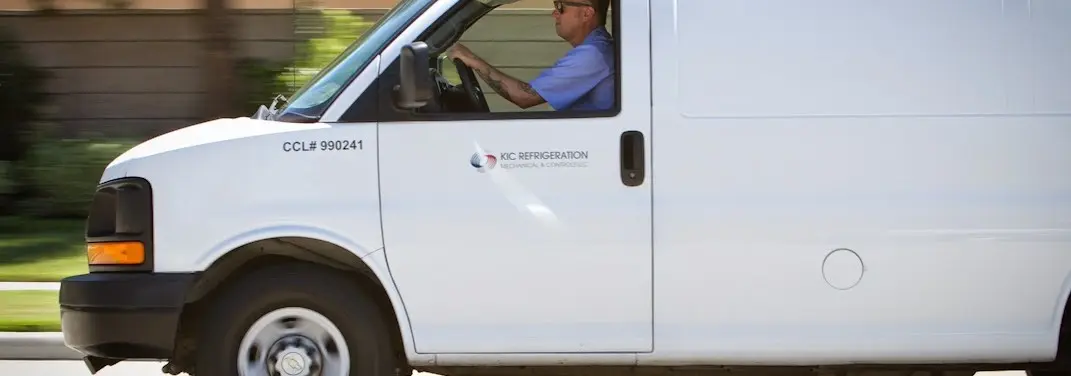 KIC Refrigeration service vehicle serving Shiprock area